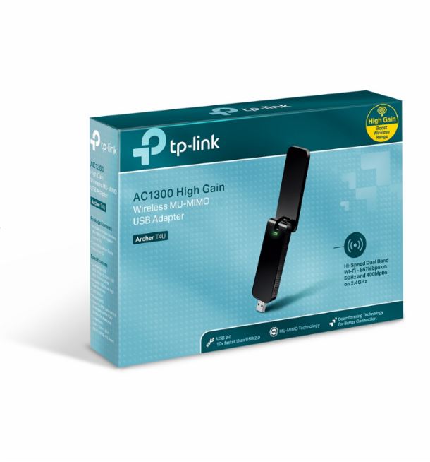 PLACA DE RED USB TP-LINK ARCHER T4U AC1300 DUAL BAND