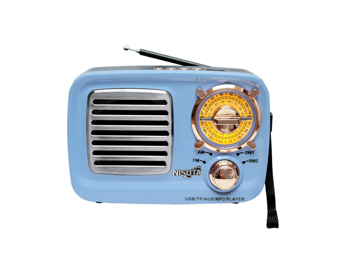 Radio AM/FM vintage con MP3/BT,AUX
