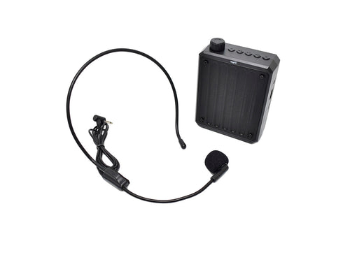 Micrófono con parlante amplificador de voz portatil con mic cableado
