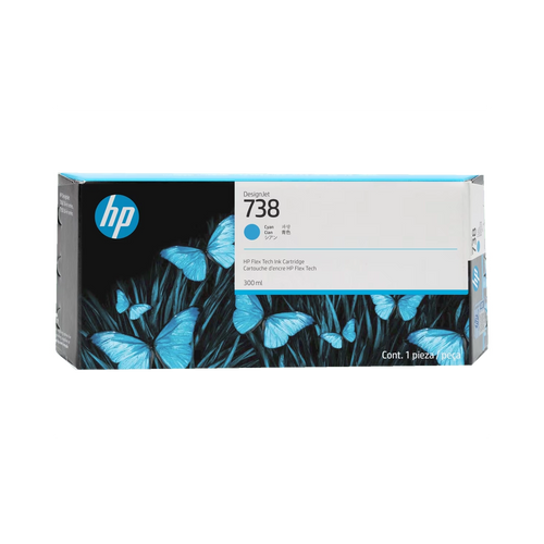 Cartucho de Tinta  Plotter HP  738  Cian Alta Capacidad