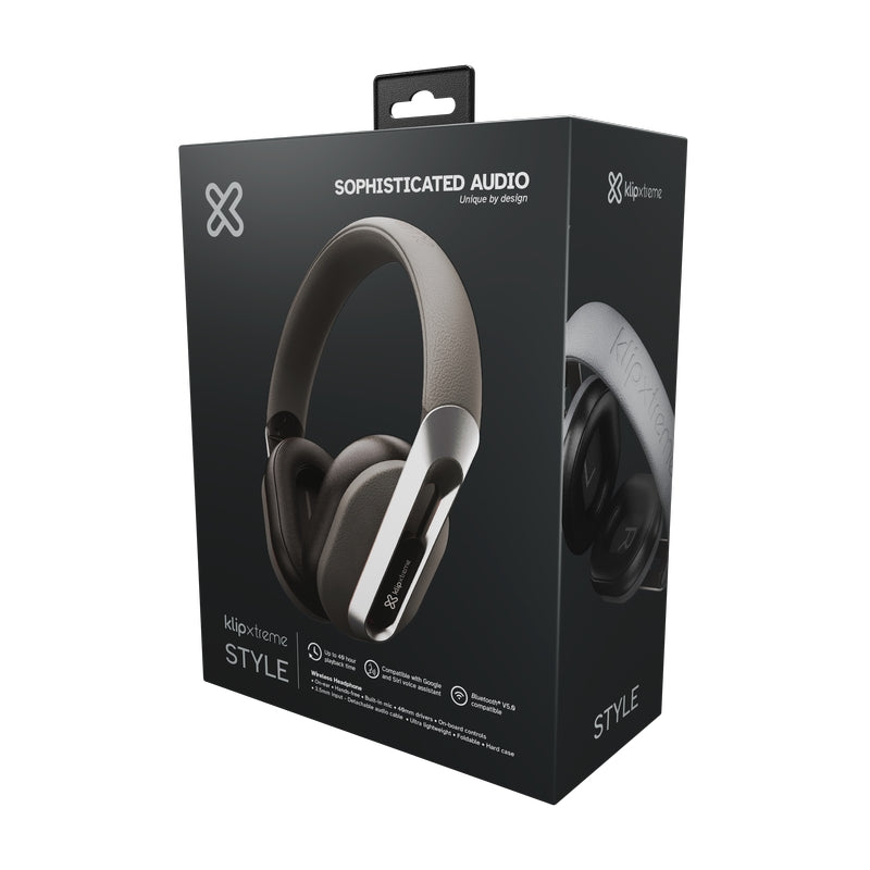 Auricular Klipextreme Style Bt - Mic - 40Hs Gris (Kwh-750Gr)