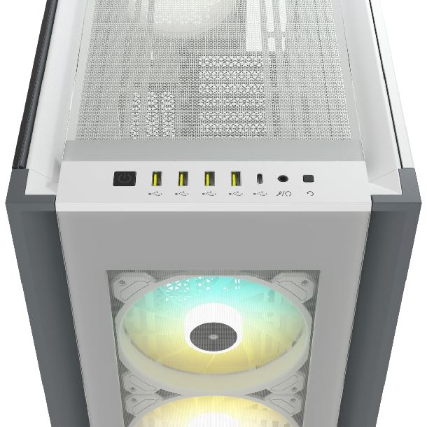 GABINETE CORSAIR ICUE 7000X RGB TG FULL-TOWER ATX WHITE