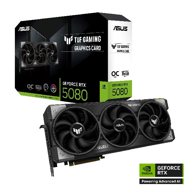 VGA 16GB RTX 5080 ASUS TUF GAMING OC GDDR7