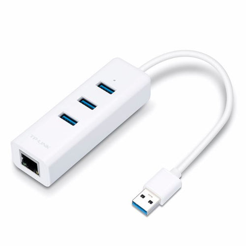 ADAPTADOR TP-LINK UE330 USB A ETHERNET GIGABIT RJ45 + HUB DE 3 PUERTOS USB 3.0