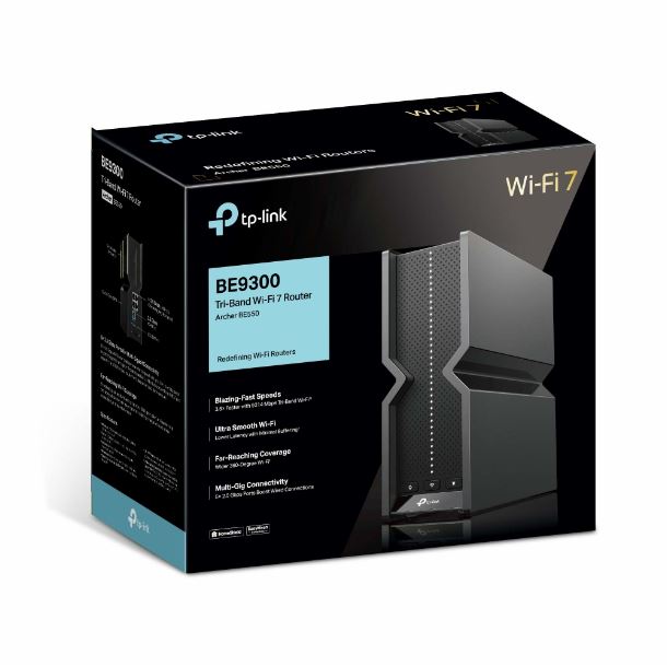 ROUTER WIFI TP-LINK ARCHER BE550 WIFI7 BE9300 TRIBANDA MULTIGIGABIT