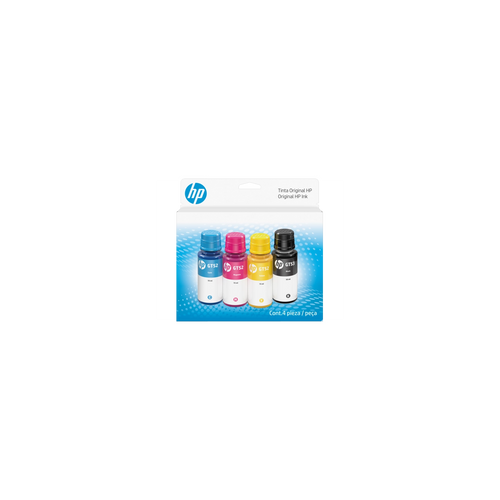 Botella de tinta HP GT53/GT52 Negra Cian Magenta Amarilla Pack de 4