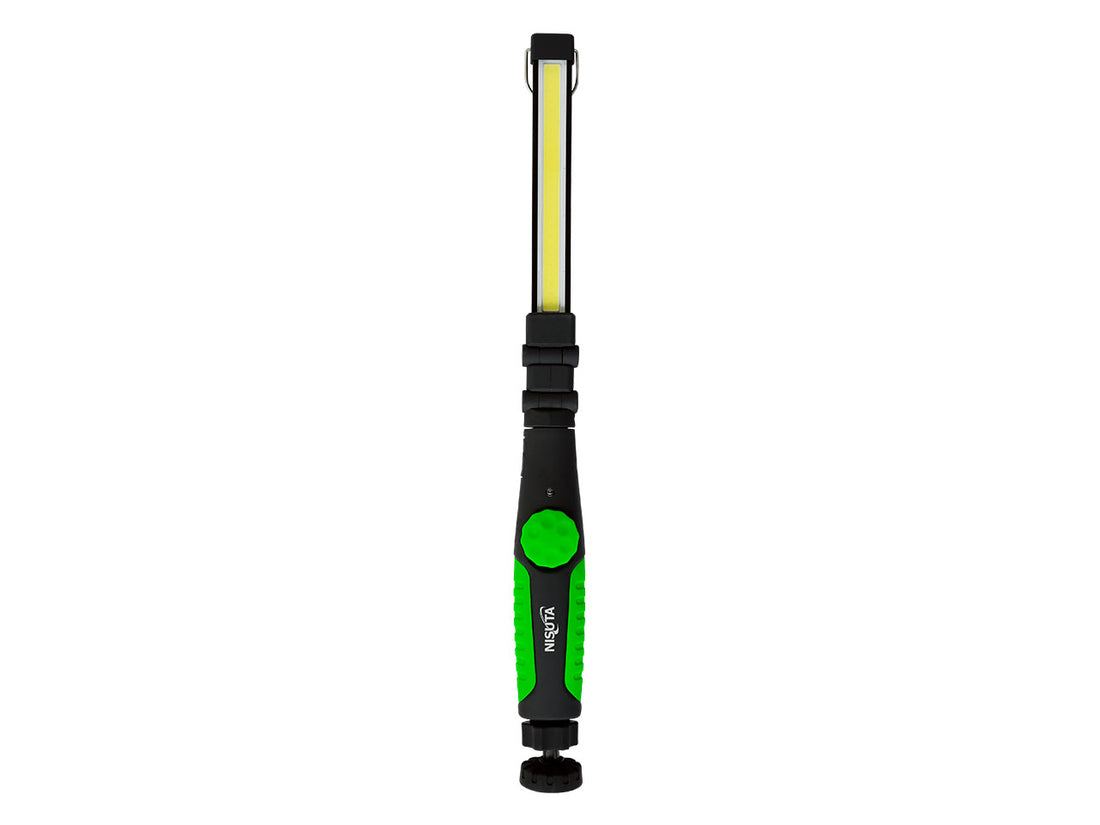 Linterna de trabajo led 3W rotatoria, con iman y gancho, bateria recargable
