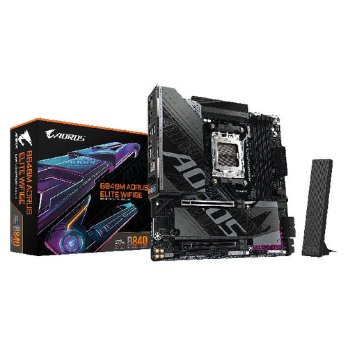 MOTHER GIGABYTE B840M AORUS ELITE WIFI6E DDR5 AM5