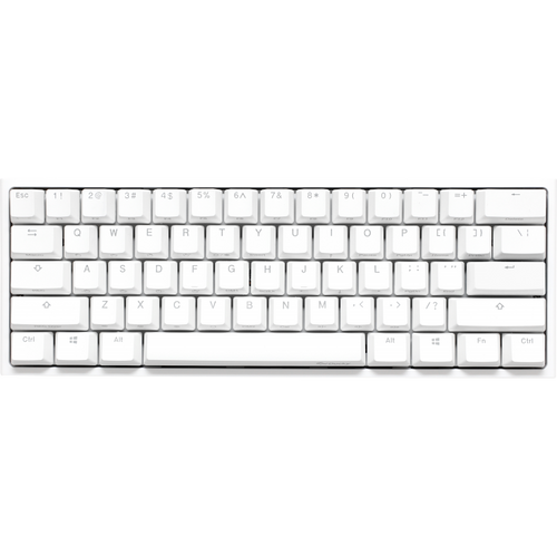 TECLADO GAMER DUCKY ONE 2 MINI RGB WHITE 60 MECANICO