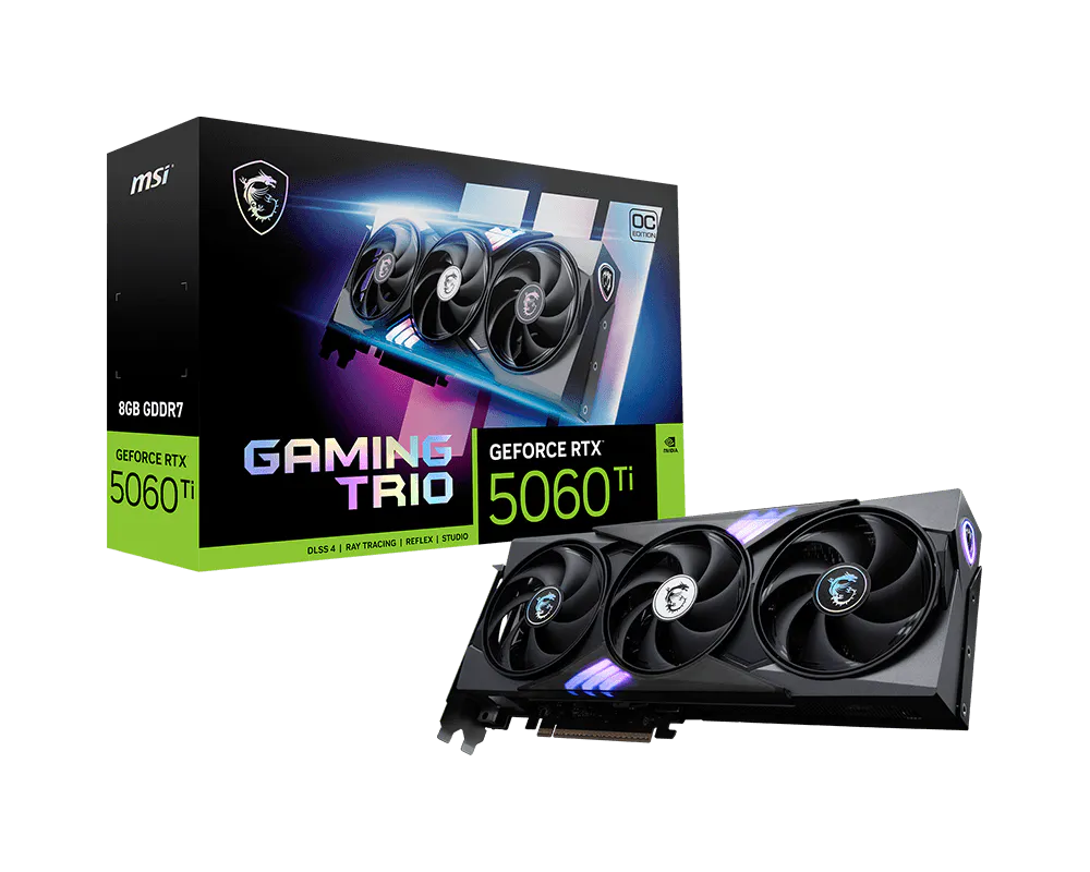 VGA MSI GeForce RTX 5060 Ti 8G GAMING TRIO OC (1394)