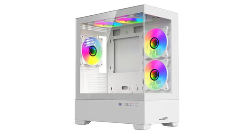 Gabinete Sentey H30 White - Fan x5 Argb