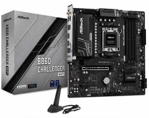 Mb (Lga1851) Asrock B860 Challenger Wifi Ddr5 (Mb-B860 Clwifi)(90-Mxbuc0-A0Uayaz)