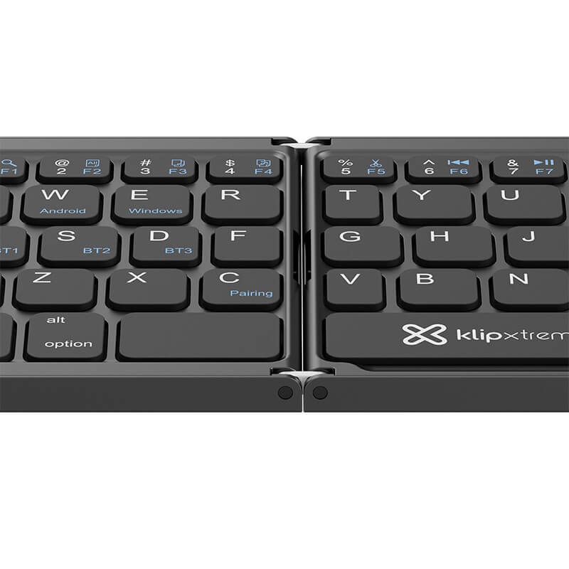 Teclado Inalambrico Klipxtreme Flexplit Plegable Con Panel Tactil Bluetooth® (Kck-650S-Bk)