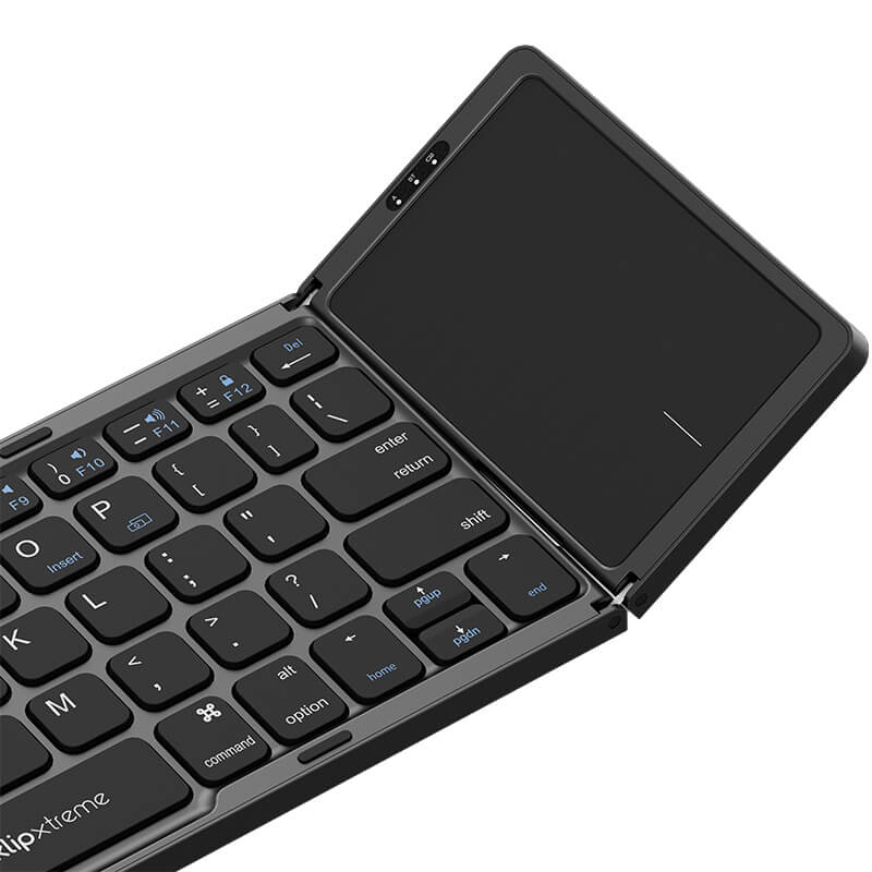 Teclado Inalambrico Klipxtreme Flexplit Plegable Con Panel Tactil Bluetooth® (Kck-650S-Bk)