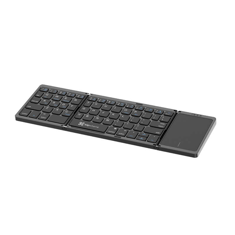 Teclado Inalambrico Klipxtreme Flexplit Plegable Con Panel Tactil Bluetooth® (Kck-650S-Bk)