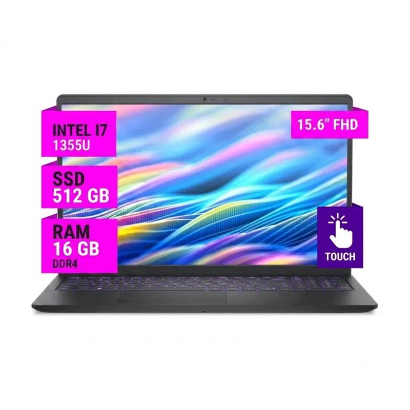 Notebook Dell Inspiron 15.6" FHD Touch Intel i7 1355U 16GB Ram DDR5 512GB SSD WIN11
