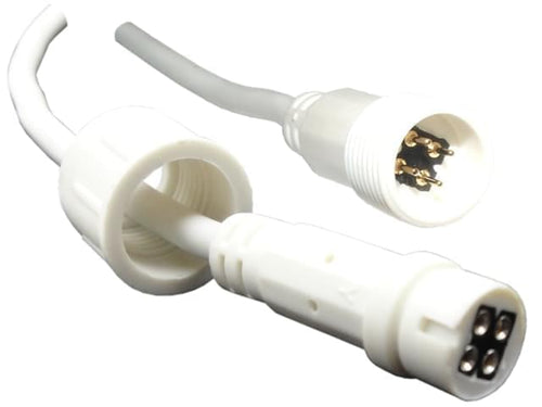 Cable alargue outdoor para leds 5m conector 4 pin M/H