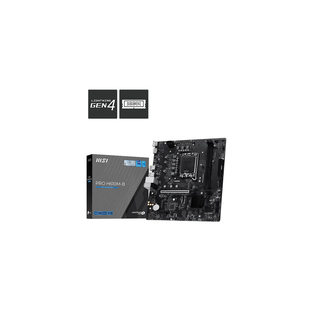 Motherboard MSI PRO H610M-B LGA 1700 DDR5