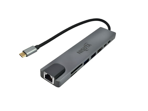 Docking USB C 3.1 a HDMI, Red, Hub USB 3.0, PD, lector de tarjetas