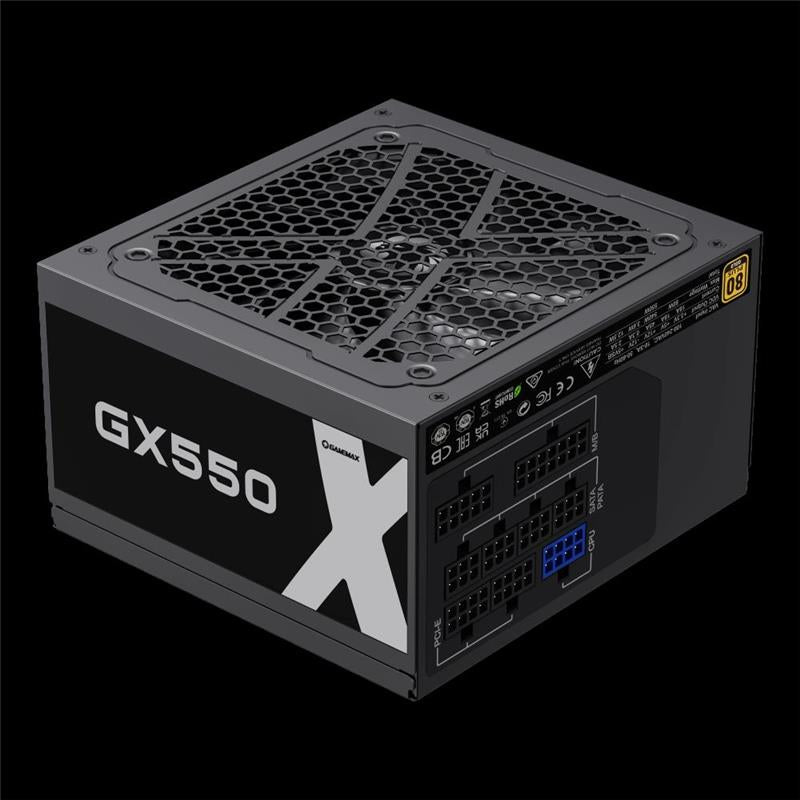 Fuente 550W Gamemax GX-550 80 Plus Gold Full Modular