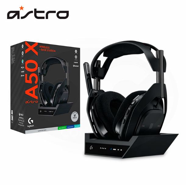 AURICULAR WIRELESS C/MIC LOGITECH G ASTRO A50X BLACK PC/PS5/XBOX/MAC 939-002126