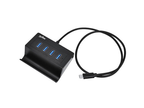 Hub USB C a 4 puertos USB 3.0 con soporte para celular