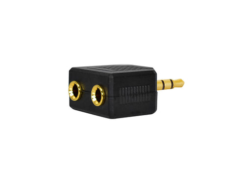 Adaptador stereo 3.5M a 2 stereo 3.5H