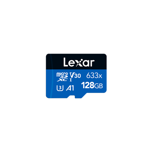 Tarjeta microSDXC Lexar  633x 128GB UHS-I C10 con adaptador