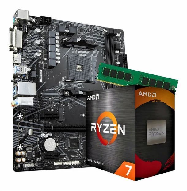 COMBO AMD RYZEN 7 5700X+B550+16GB 3200