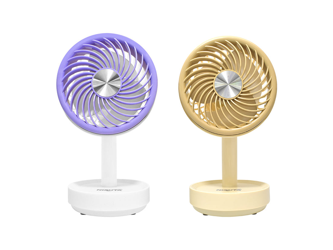 Ventilador de escritorio con batería recargable