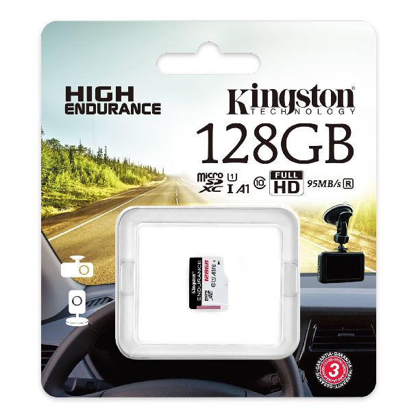 MEMORIA MICROSD 128GB KINGSTON HIGH ENDURANCE VIDEOVIGILANCIA SEGURIDAD
