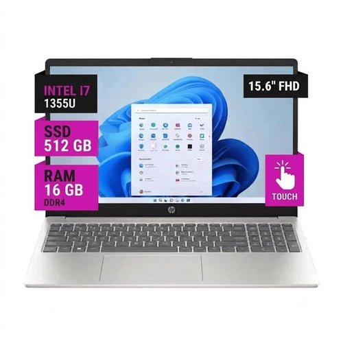 Notebook HP 15-FD0127 15.6" FHD Touchscreen Intel I7 1355U 16GB Ram 512GB SSD Win11