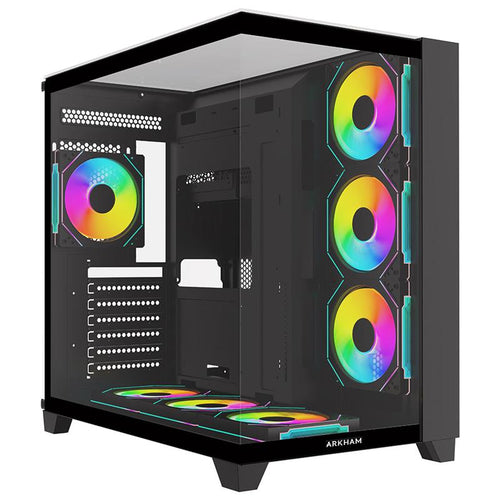 Gabinete Arkham Minor Black - Fan x7 Argb