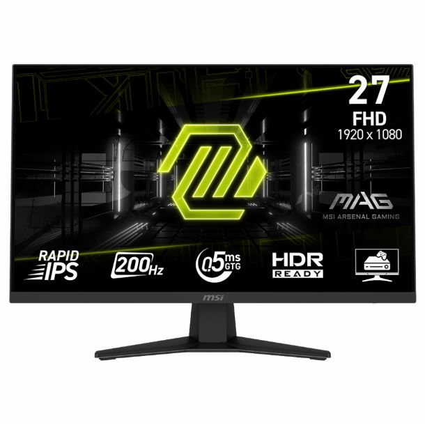 MONITOR GAMER 27 MSI MAG 274F FHD RAPID IPS 200HZ 0.5MS HDMI DP