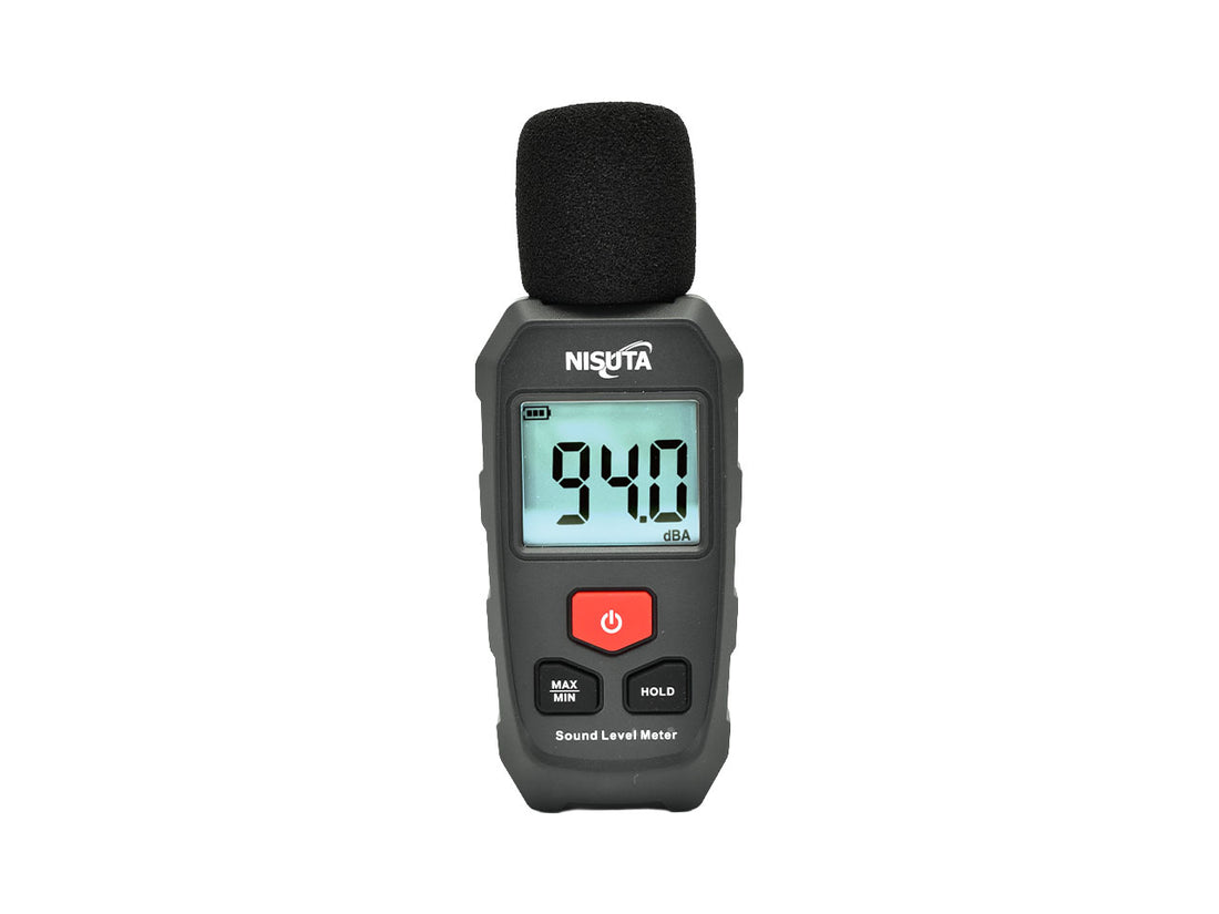 Decibelímetro digital para medir sonido de entre 30 y 130 dBA