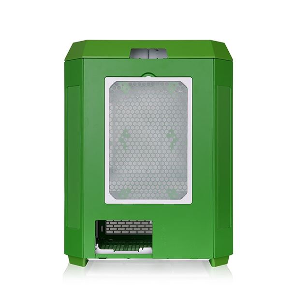 GABINETE THERMALTAKE THE TOWER 600 TG 2FAN LIGHT YEAR GREEN