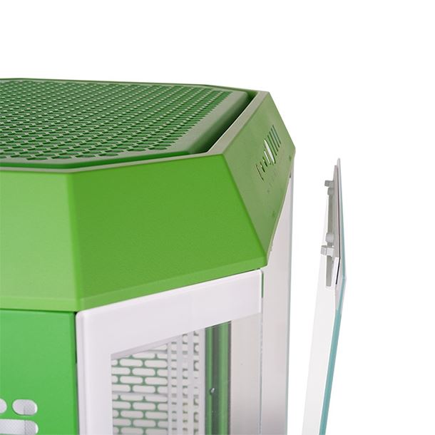 GABINETE THERMALTAKE THE TOWER 600 TG 2FAN LIGHT YEAR GREEN