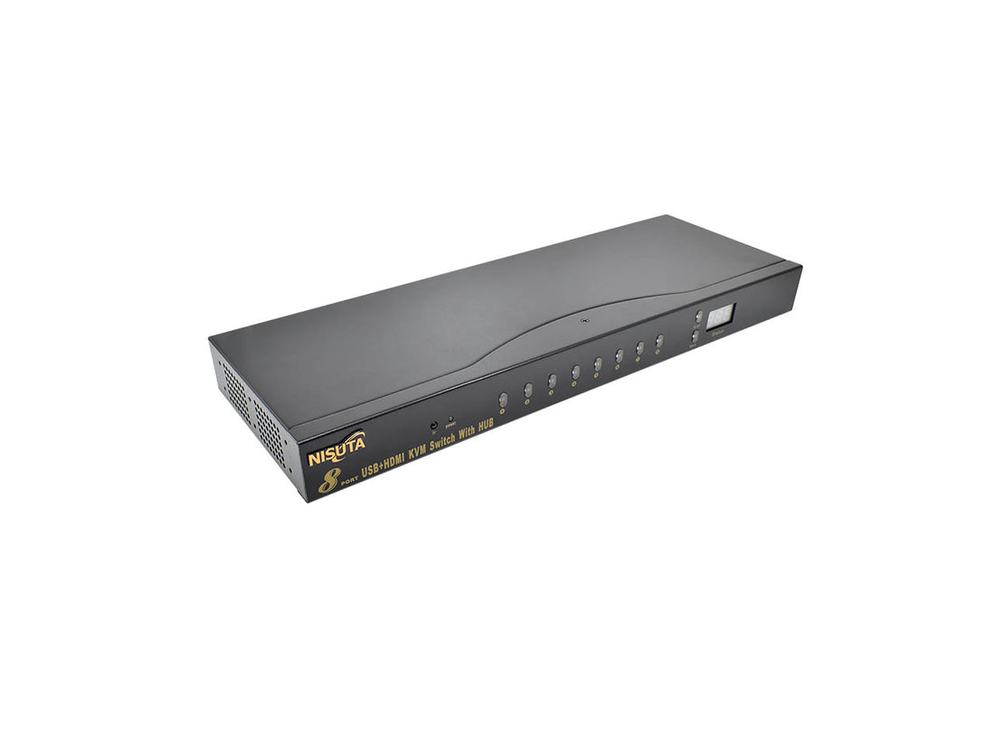 Switch KVM de 8 puertos USB y HDMI con audio y hotkeys