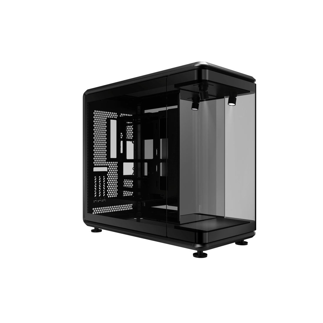 Gabinete Cooler Master MasterFrame 360 Panorama Mid Tower Tempered Glass Black s/Fuente