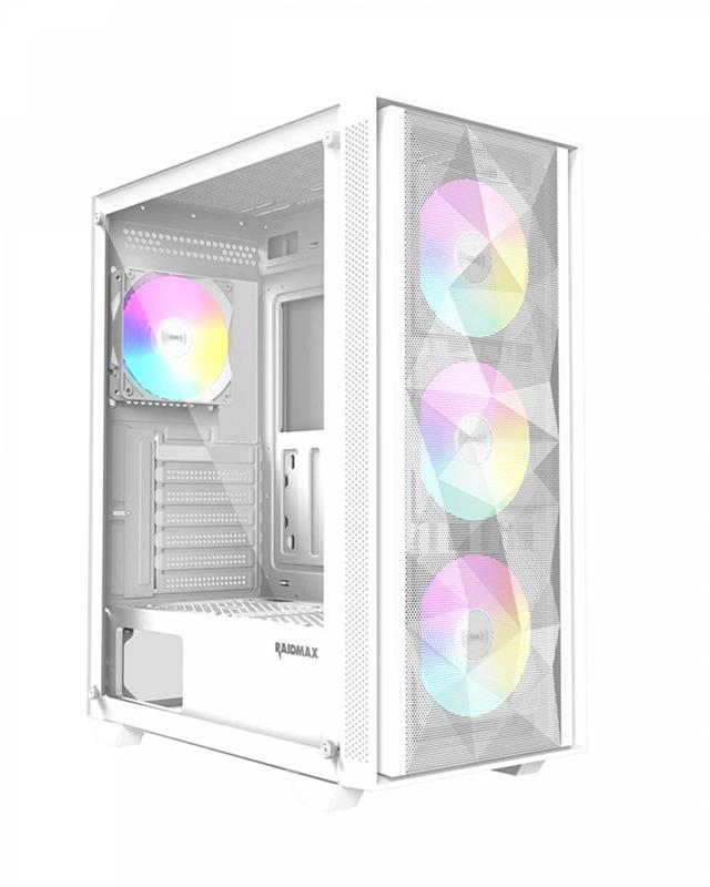 GABINETE GAMER RAIDMAX VECTOR V217 WHITE ARGB TG