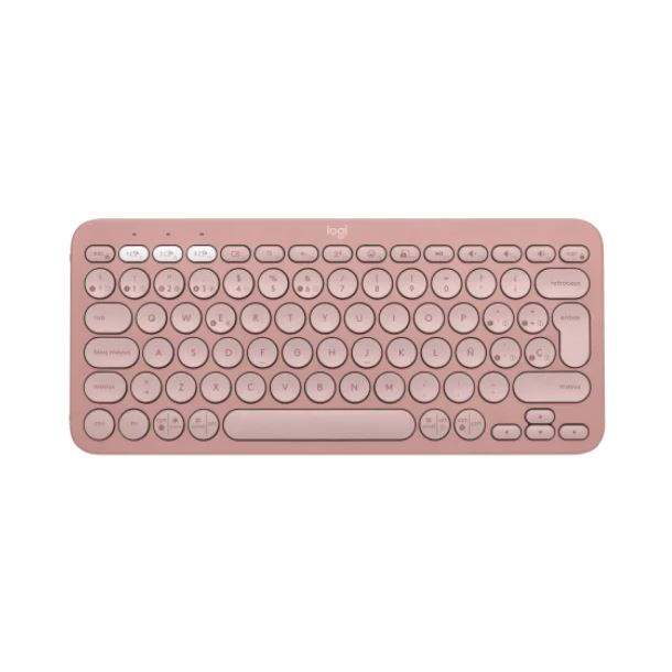 TECLADO BLUETOOTH LOGITECH PEBBLE KEYS 2 K380S ROSA 920-011785