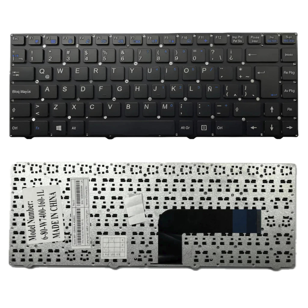 Teclado Para Bangho W540 Clevo W740 W740su W840 W840 Español