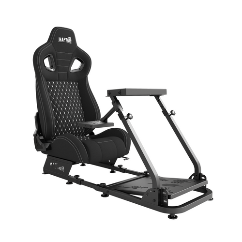 Simulador Raptor Overdrive Pro c/butaca Tela c/apoya volante y pedales ajustable (2 cajas) (3163)
