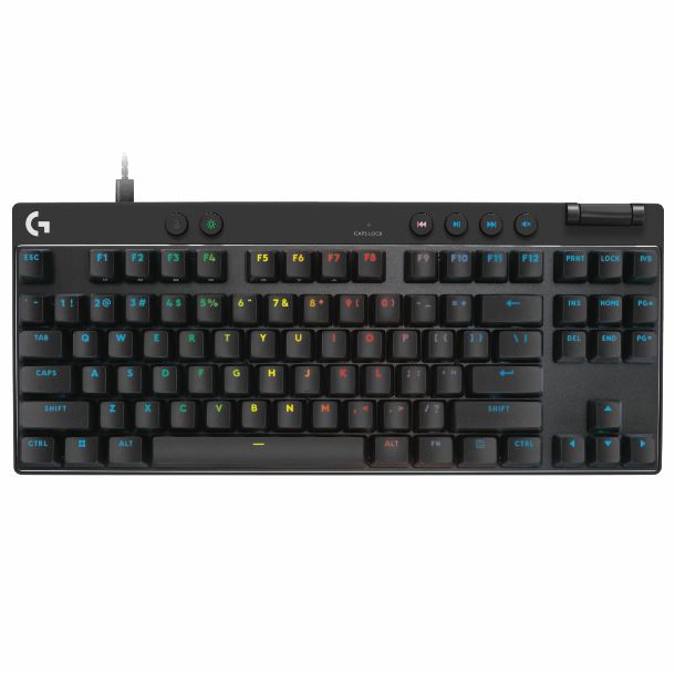 TECLADO LOGITECH G PRO X TKL RAPID BLACK INGLES 920-013131