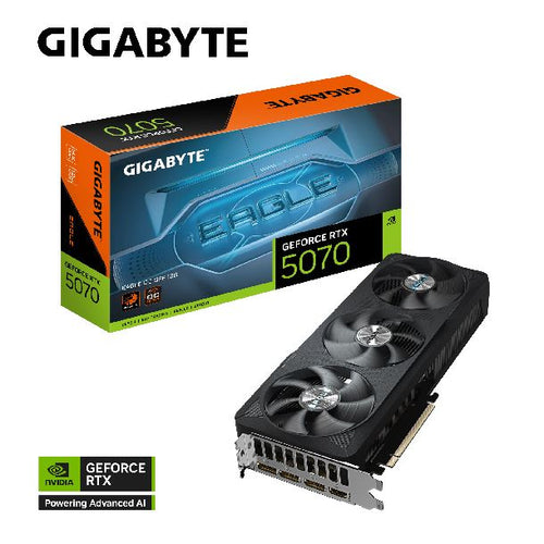 PLACA DE VIDEO GeForce RTX 5070 12GB GIGABYTE EAGLE OC SFF 3X