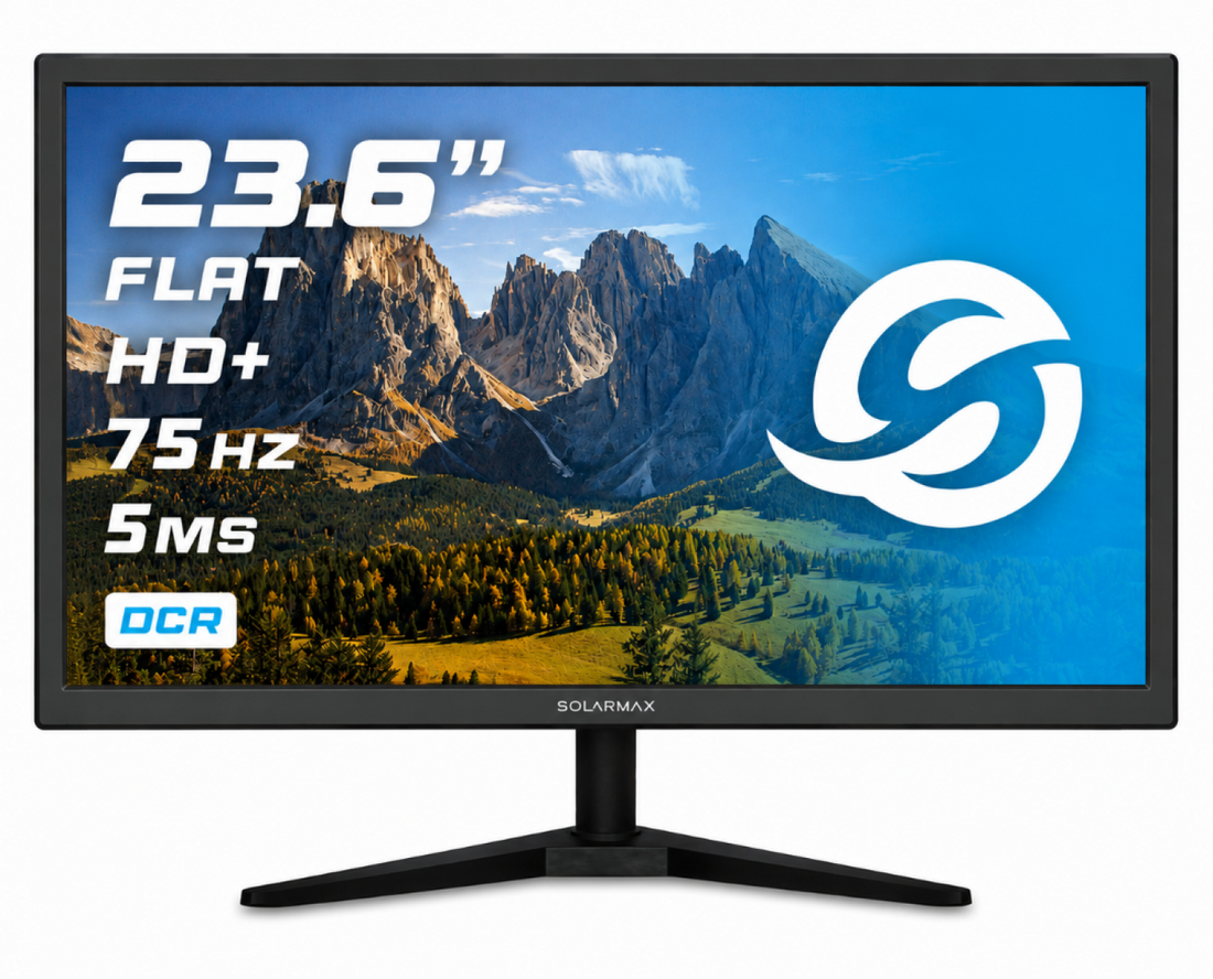 MONITOR SOLARMAX 23.6 FULL HD 75HZ VGA/HDMI NEGRO