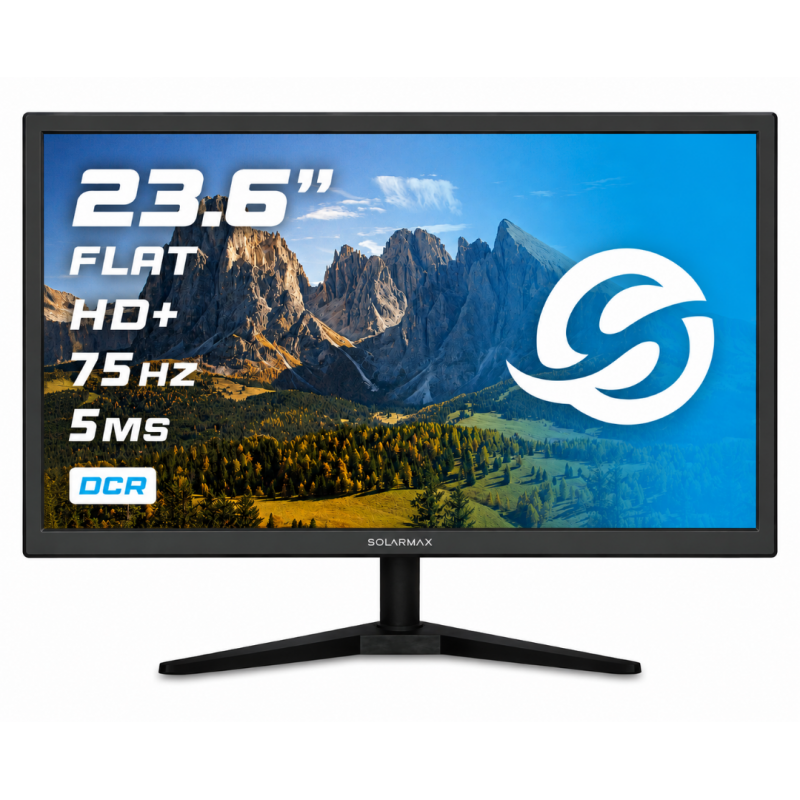 MONITOR SOLARMAX 23.6 FULL HD 75HZ VGA/HDMI NEGRO
