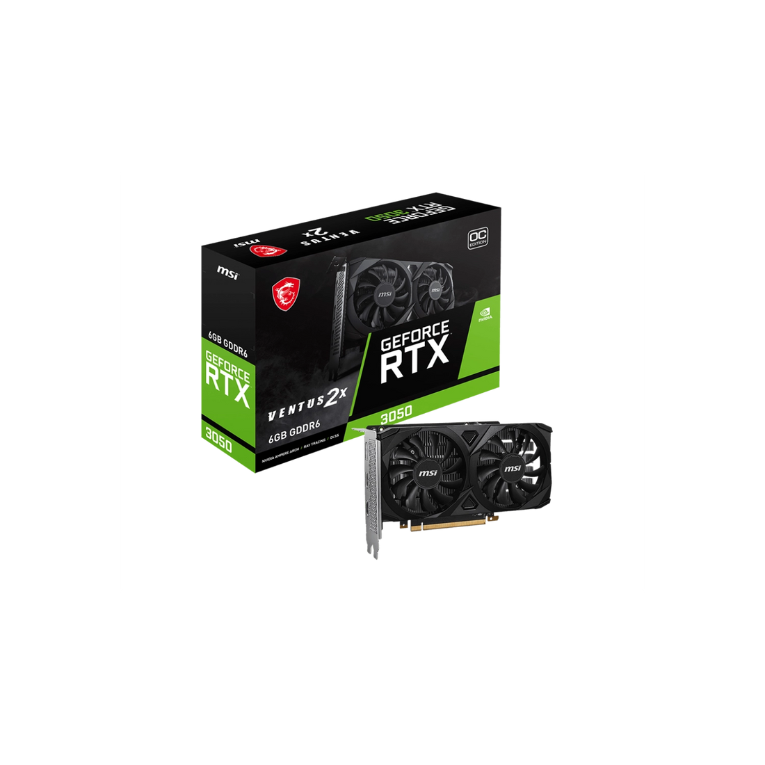 VGA MSI GeForce RTX 3050 VENTUS 2X 6G OC (6811)