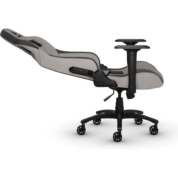 SILLA GAMER CORSAIR T3 RUSH GRIS/CARBON ERGONOMICA RECLINABLE