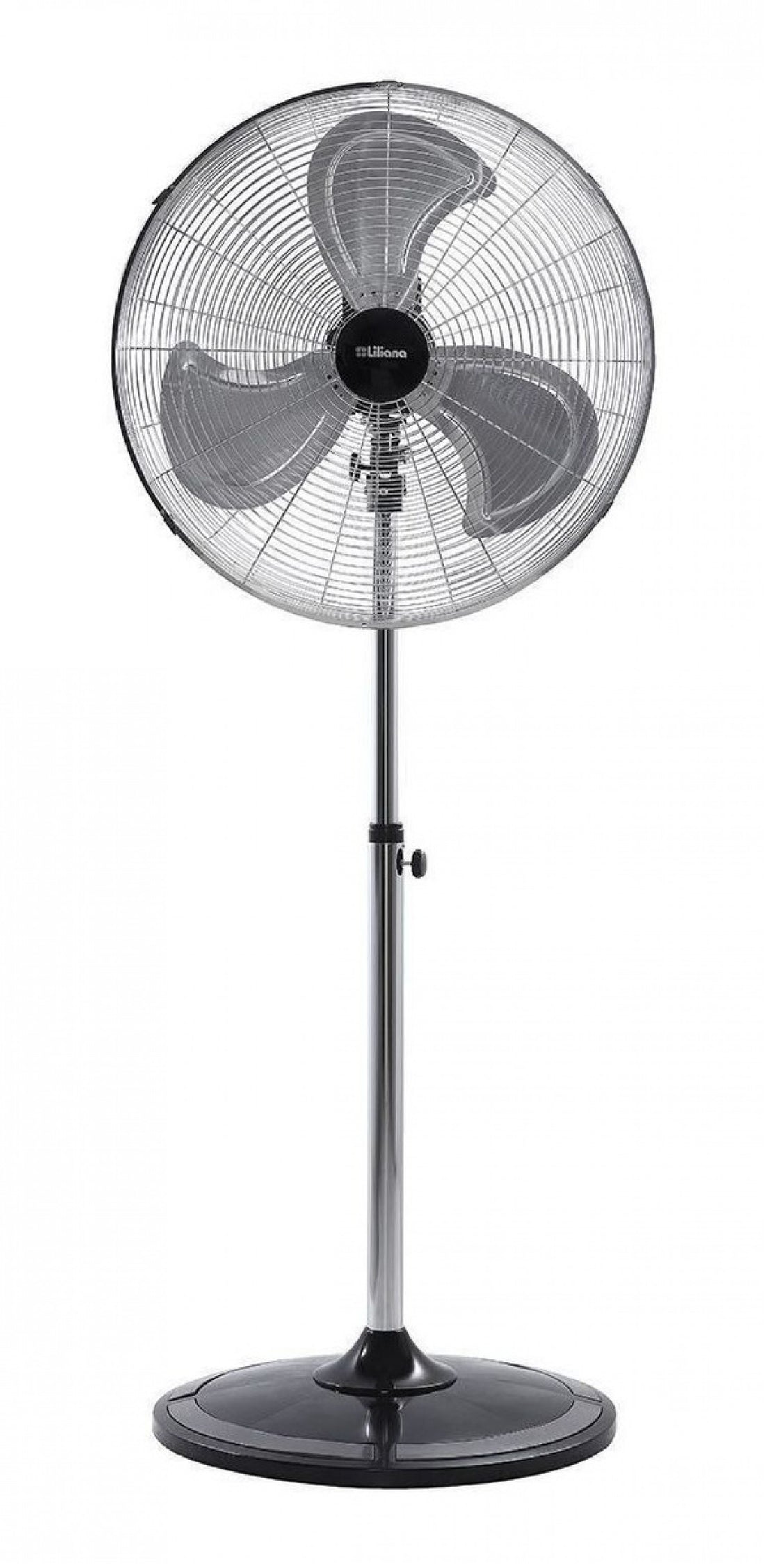 LILIANA VENTILADOR PIE 22 PARR MET CROM-BARRAL CROM 3ASPAS T-DOBLE ROD VPC22